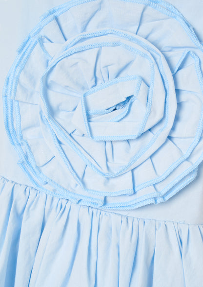 Allegra Corsage Scallop Swing Dress