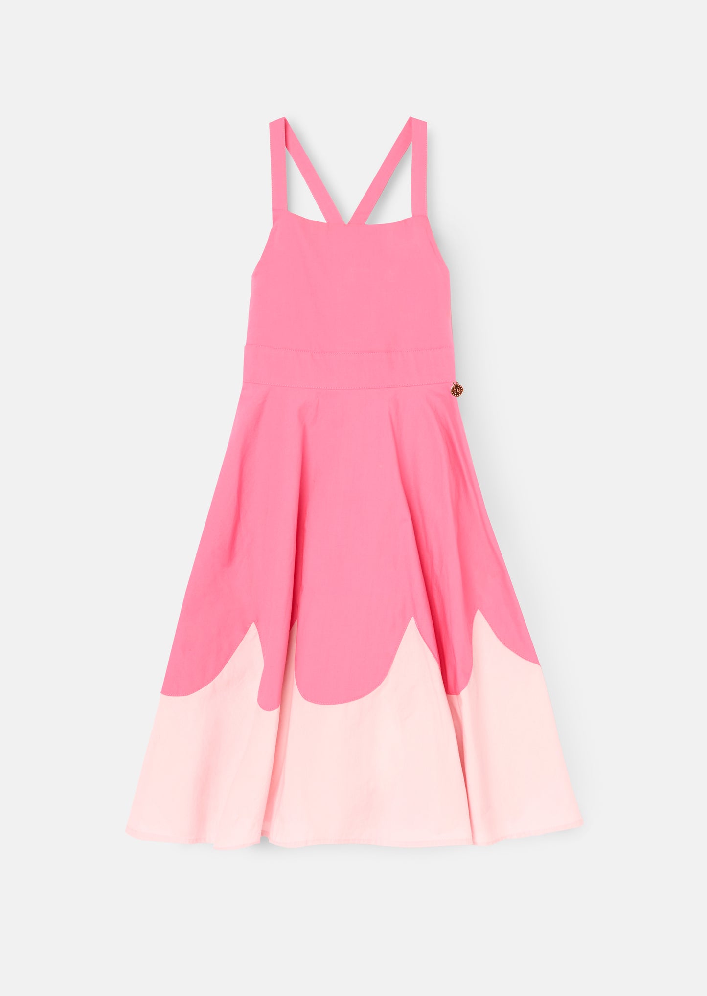 Allegra Pink Scallop Swing Dress