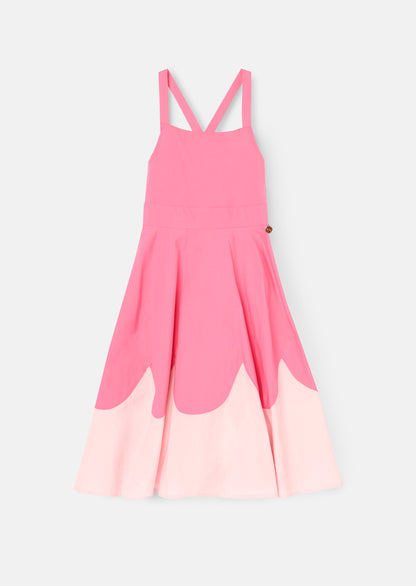 Allegra Pink Scallop Swing Dress
