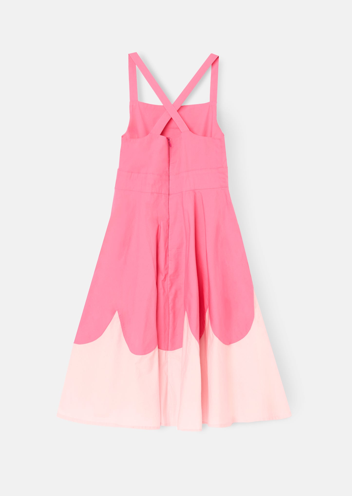 Allegra Pink Scallop Swing Dress