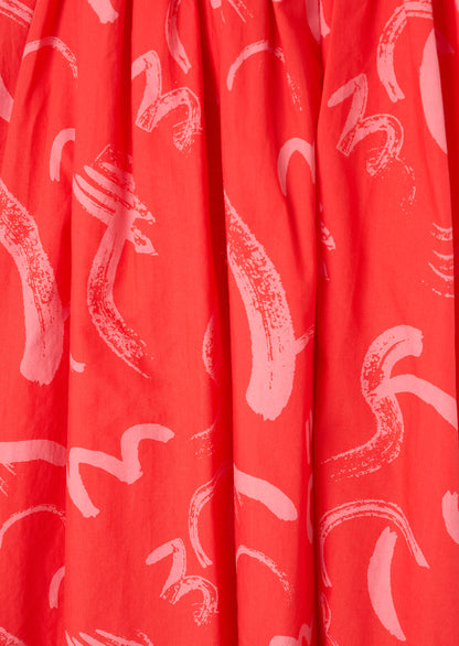 Evie Print Frill Swing Dress
