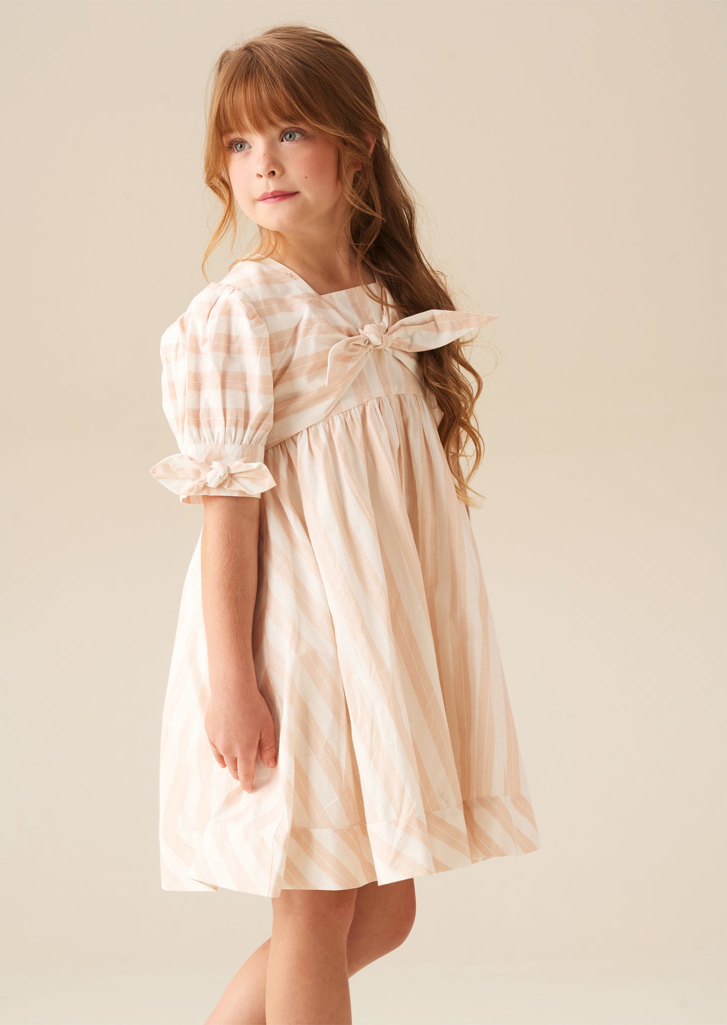 Palma Stripe Tie Front Dress