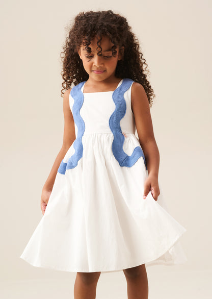 Avery Ric Rac Panelled Dress