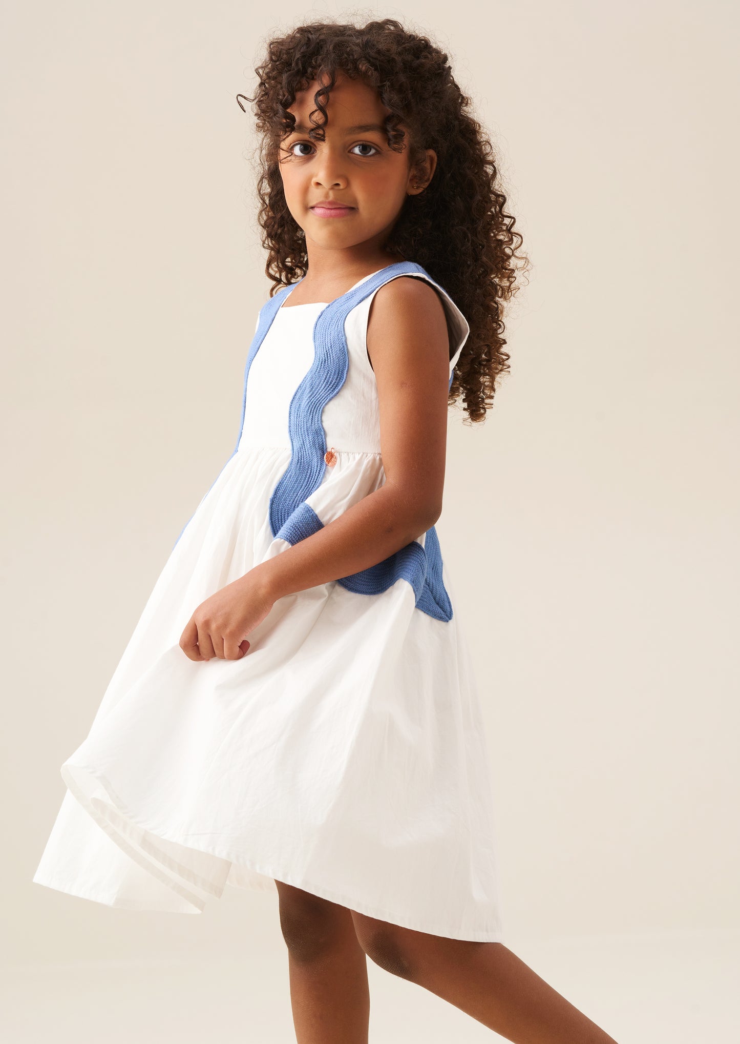 Avery Ric Rac Panelled Dress