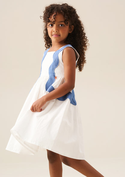 Avery Ric Rac Panelled Dress