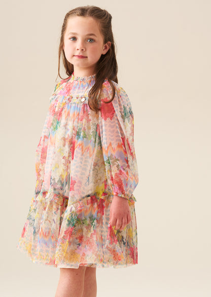 Beatrice Mesh Frill Dress