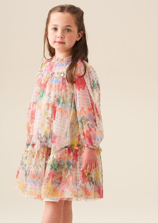 Beatrice Mesh Frill Dress