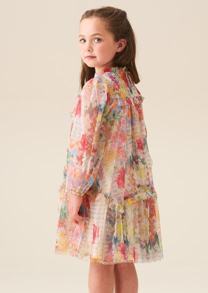 Beatrice Mesh Frill Dress