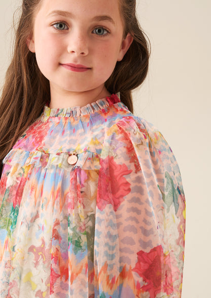 Beatrice Mesh Frill Dress
