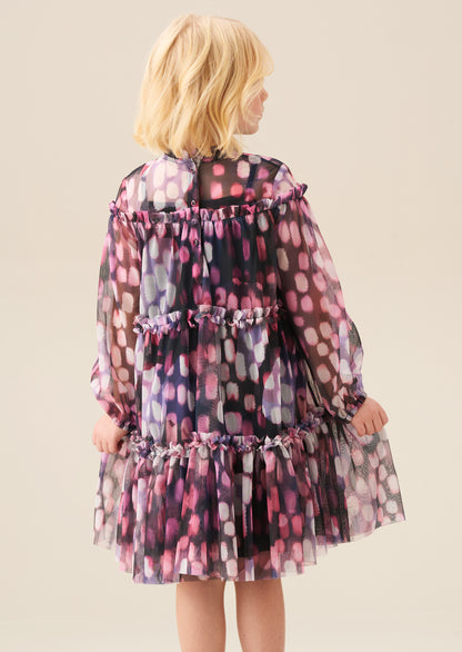 Cara Printed Swing Mesh Dress