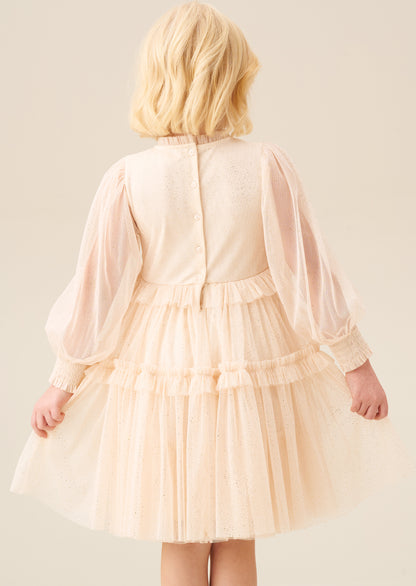 Willow Ivory Balloon Sleeve Boho Dress