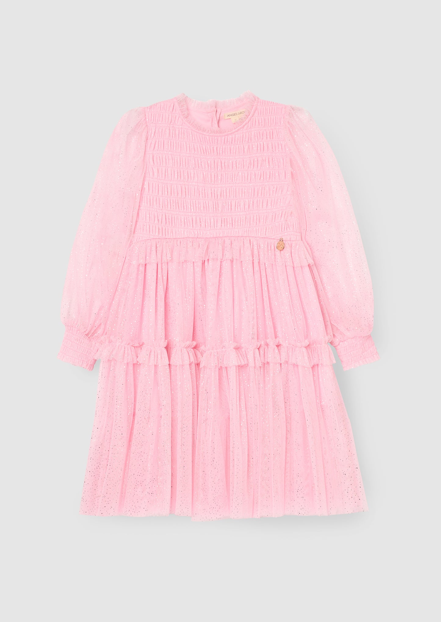 Willow Pink Balloon Sleeve Boho Dress