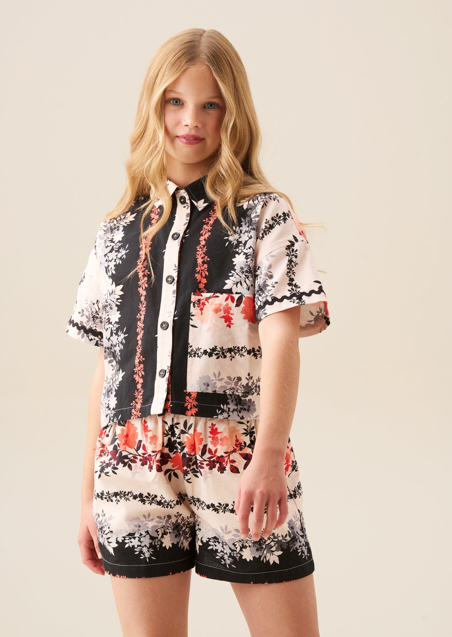 Brooke Print Linen Shirt