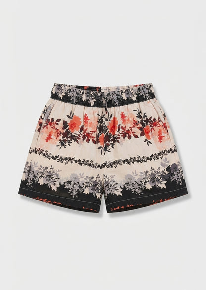 Brooke Print Linen Shorts