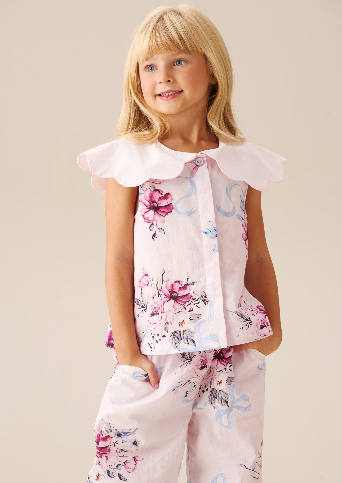 Cleo Scallop Collar Blouse