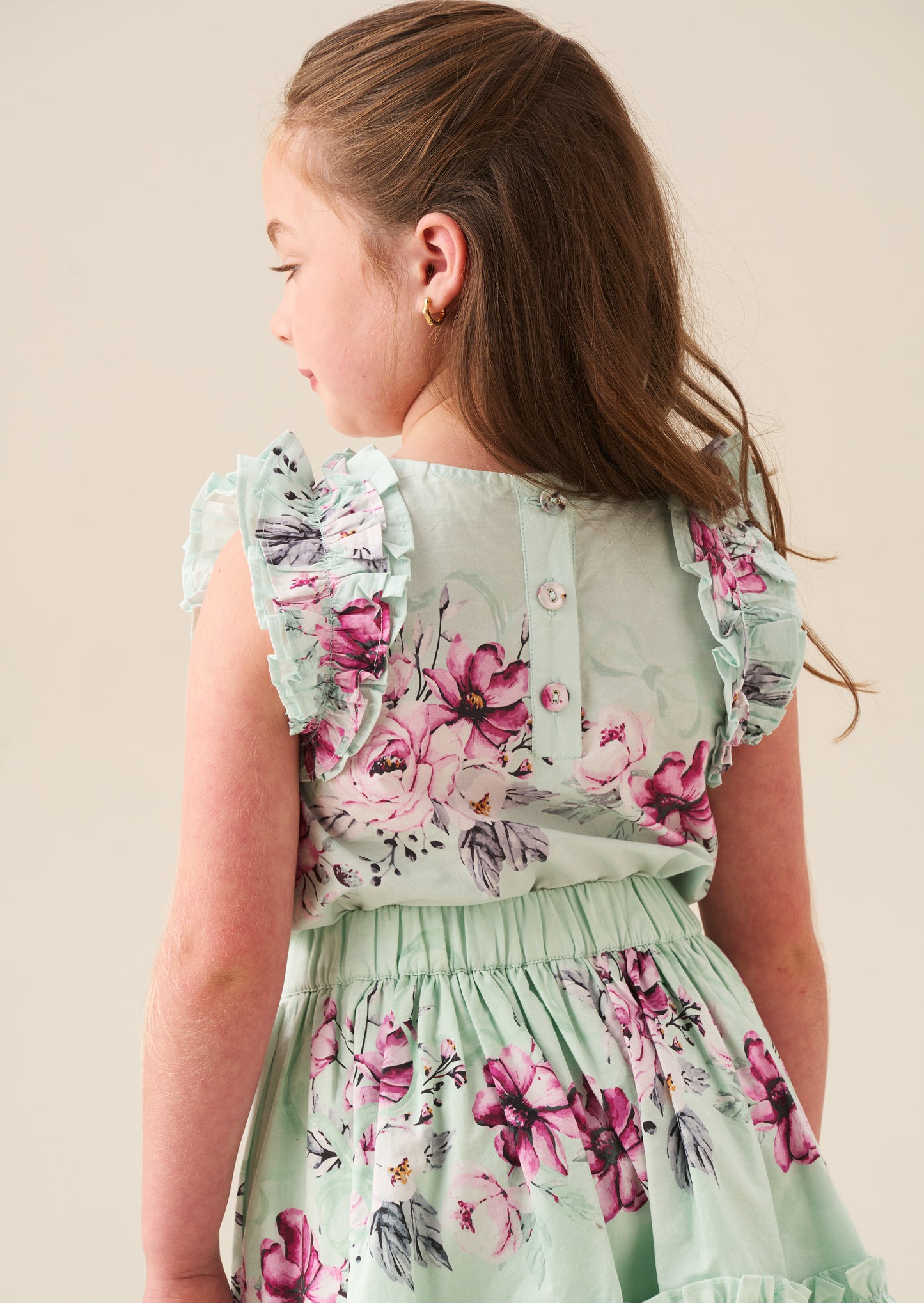 Nina Ruffle Shell Top
