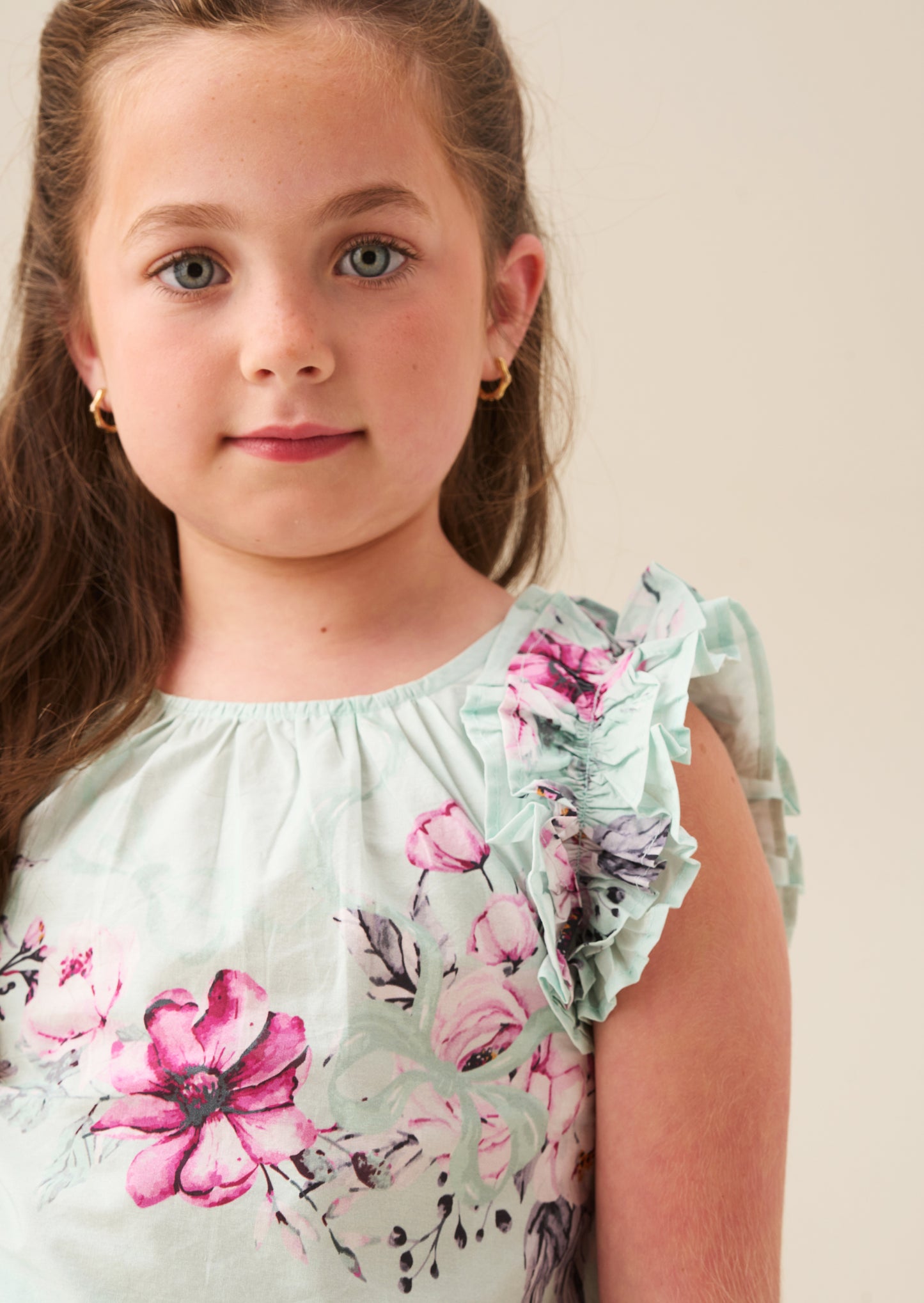 Nina Ruffle Shell Top