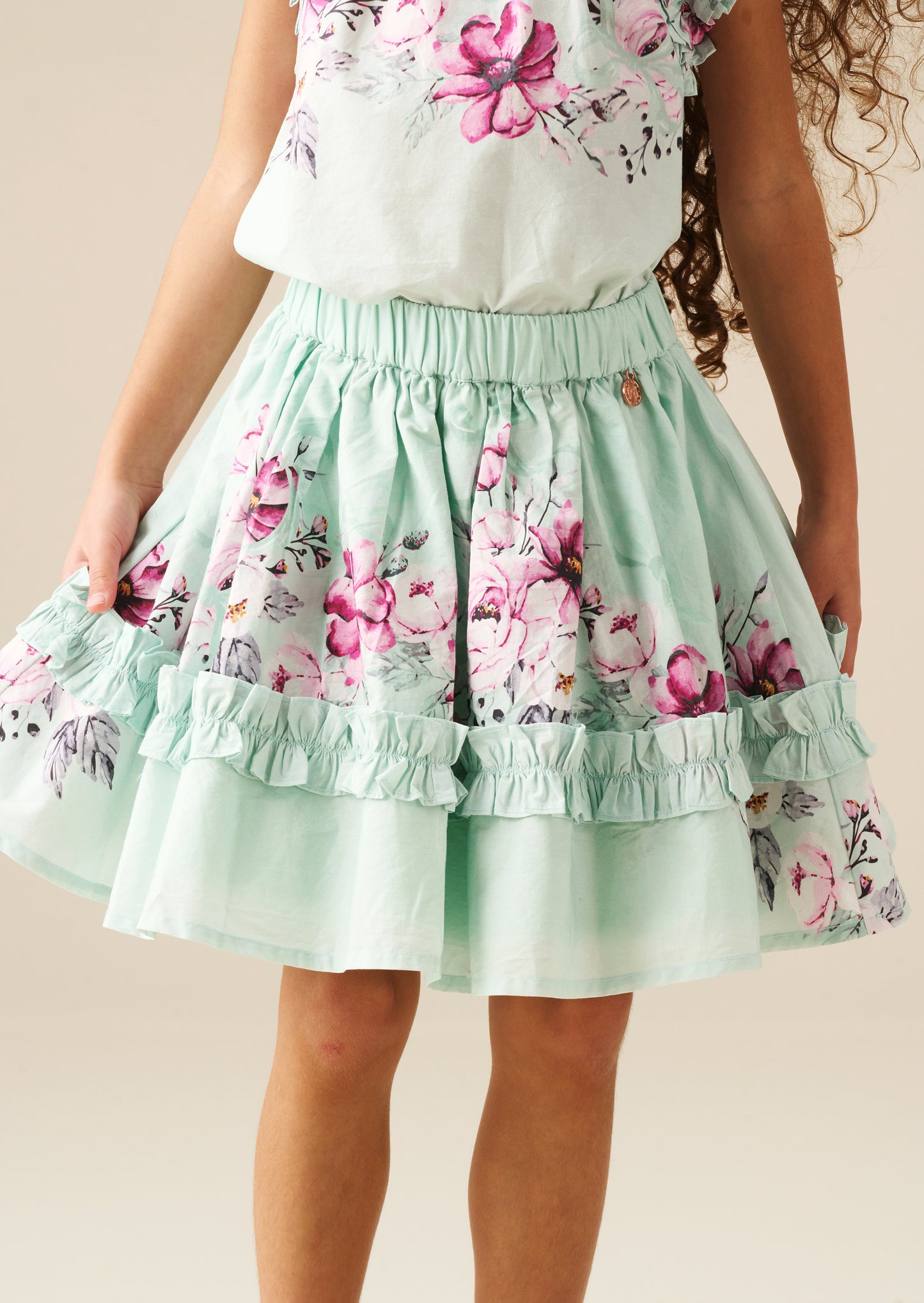 Nina Ruffle Hem Skirt