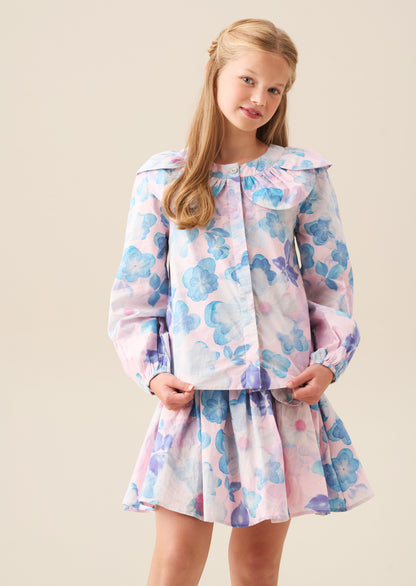 Celia Petal Collar Top