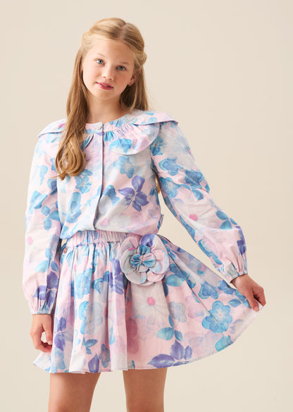 Celia Petal Collar Top