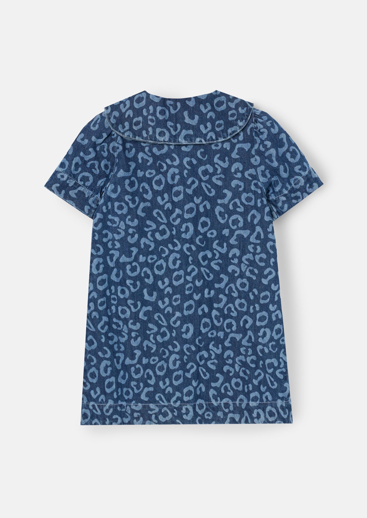 Saoirse Leopard Denim Collared Dress