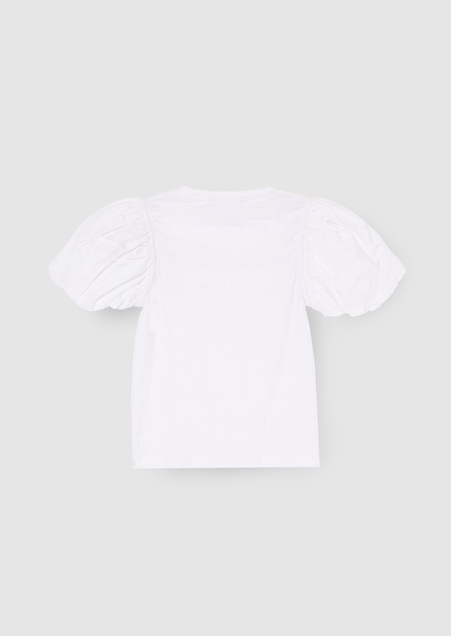 Eve Ruffle Heart Puff Sleeve Tee