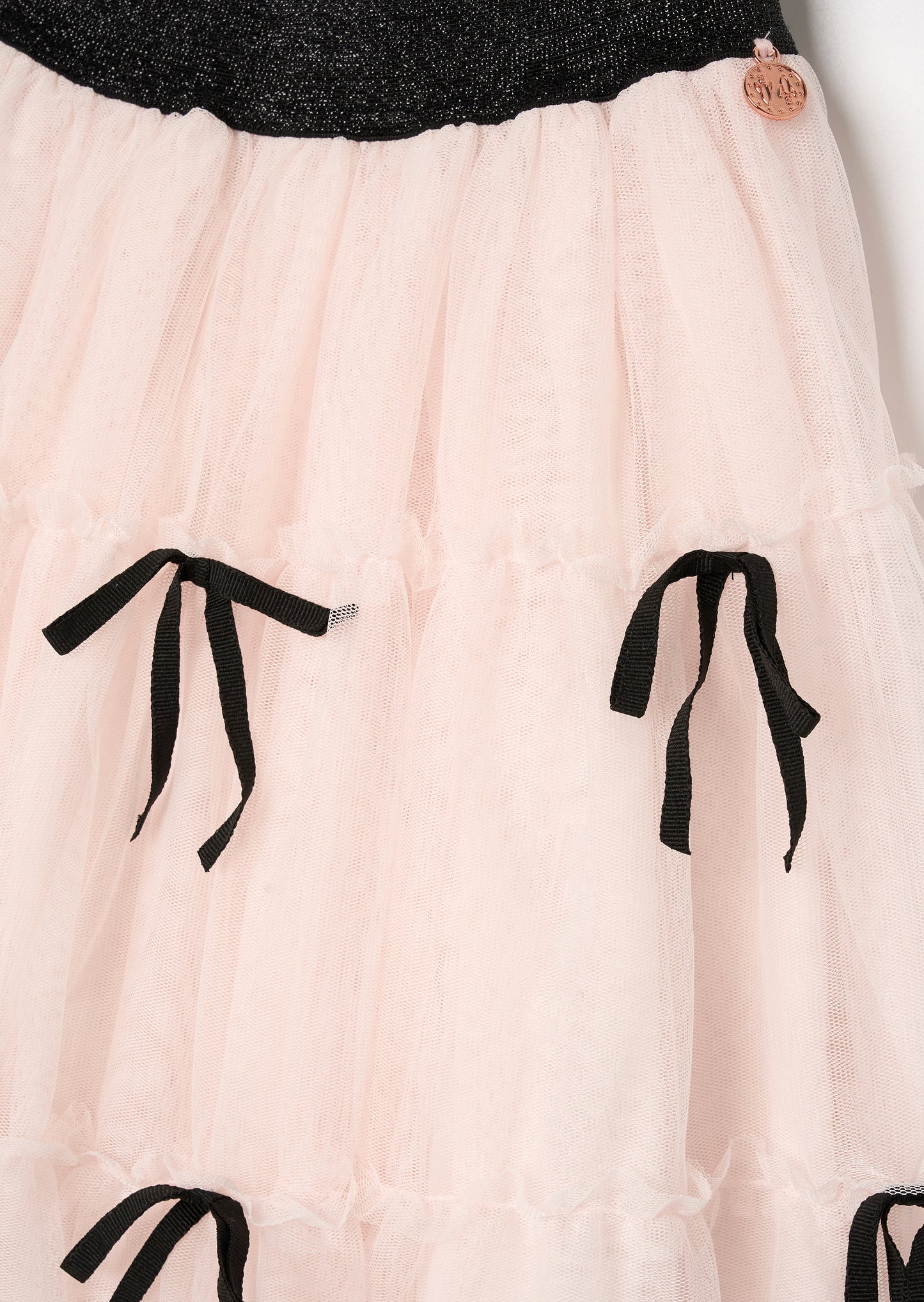 Lyla Bow Mesh Skirt