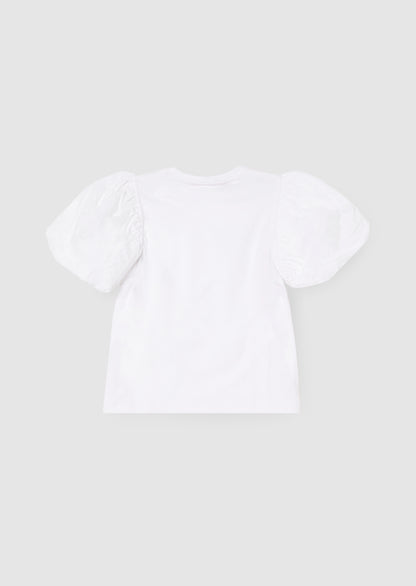 Aofie Bow Embellished Puff Sleeve