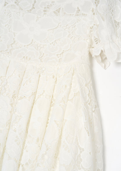 Maeva White Lace Dress