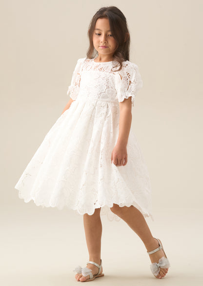 Maeva White Lace Dress