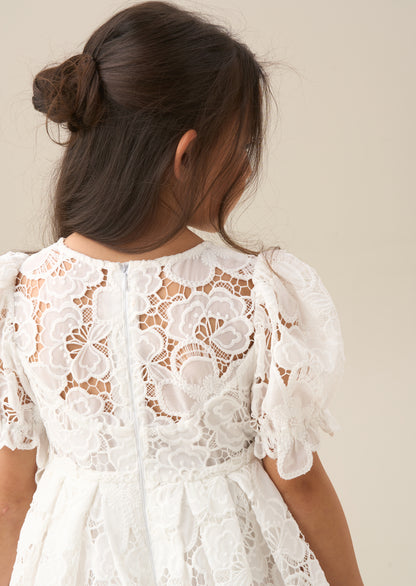 Maeva White Lace Dress