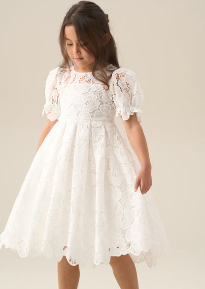 Maeva White Lace Dress