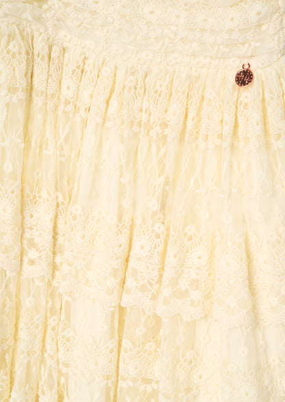 Annabelle Vintage Lace Mesh Dress