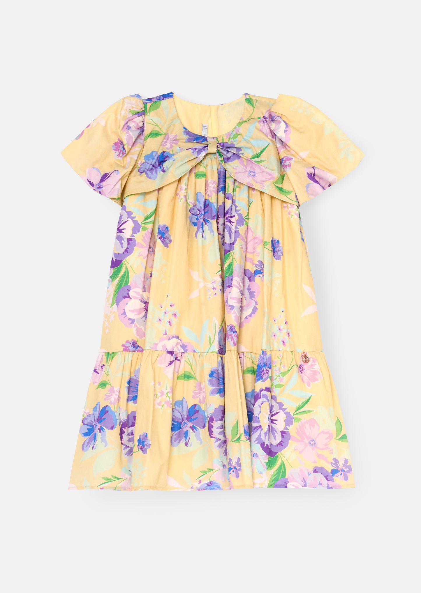 Lucia Floral Print Puff Sleeve Dress
