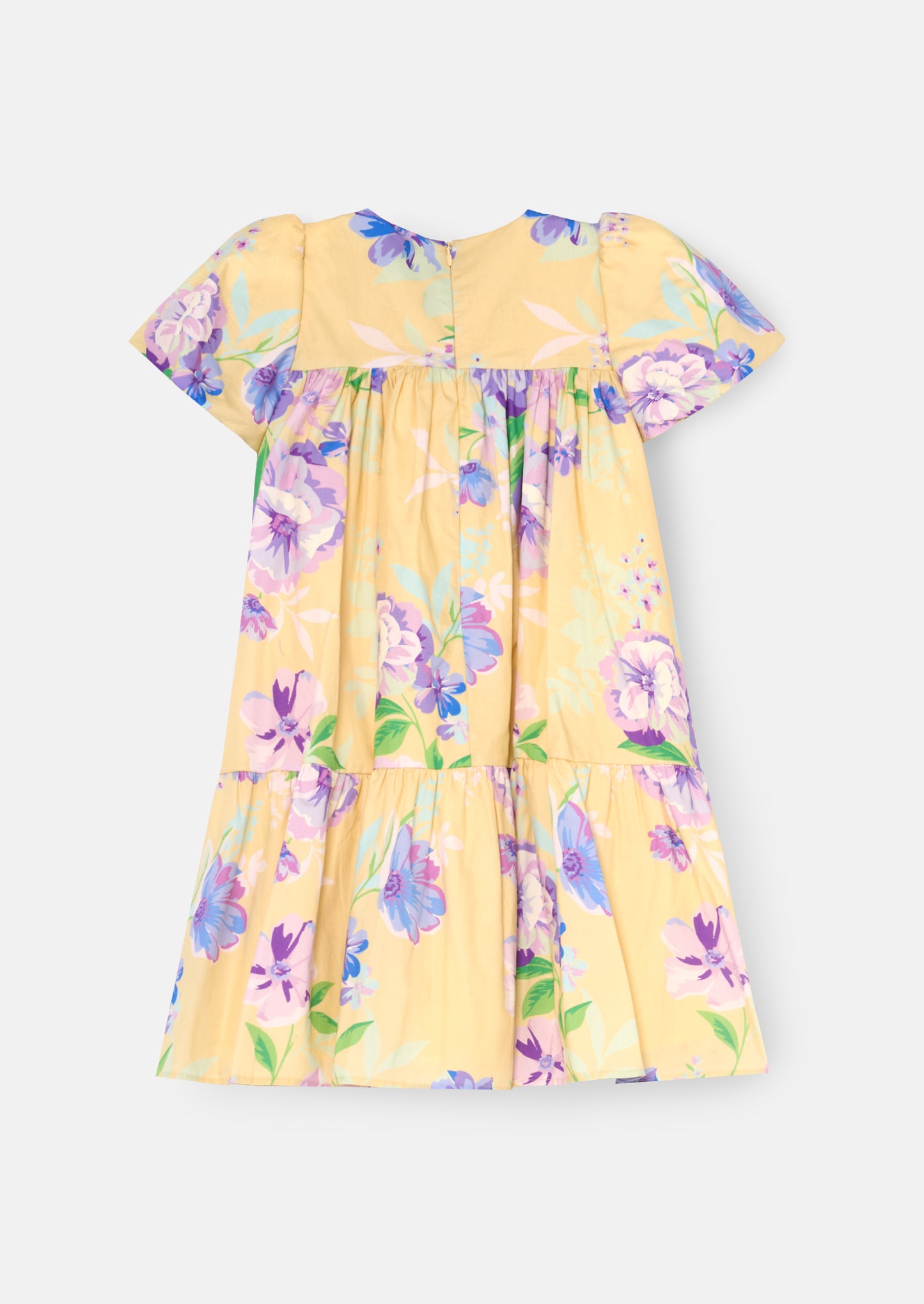 Lucia Floral Print Puff Sleeve Dress