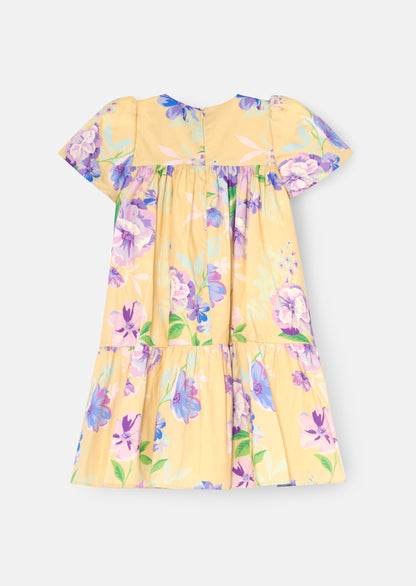 Lucia Floral Print Puff Sleeve Dress