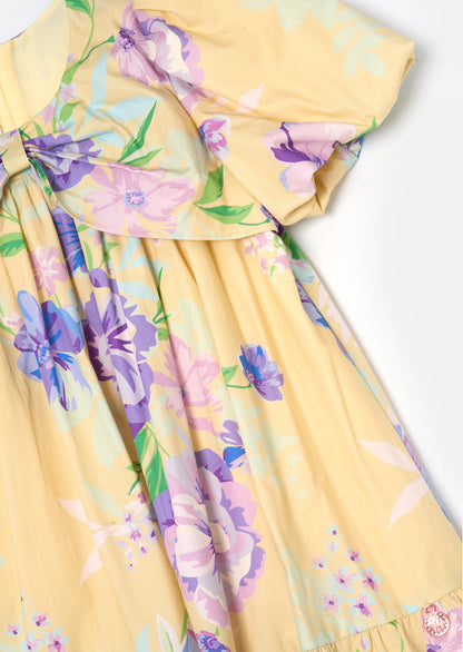 Lucia Floral Print Puff Sleeve Dress