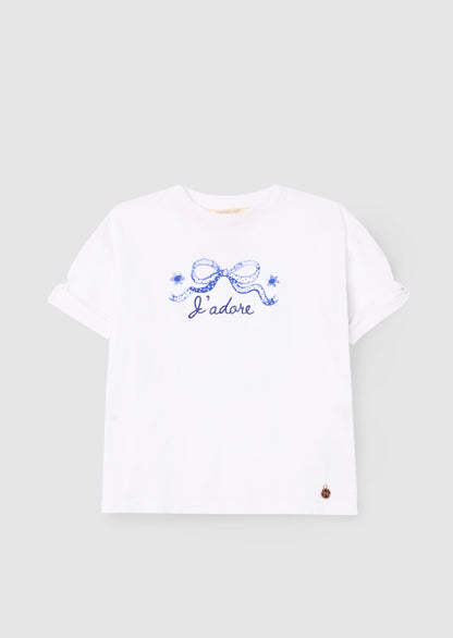 Joanie Floral Placement Print T Shirt