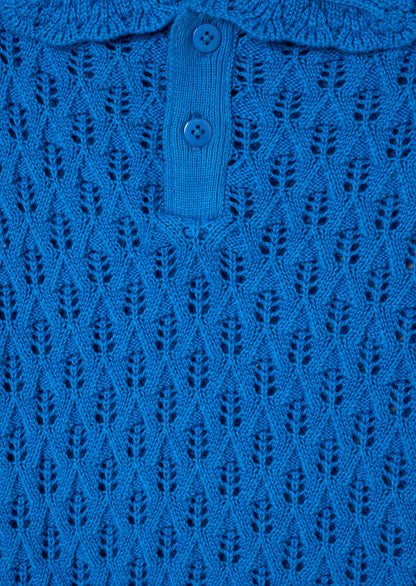 Immy Frill Collar Crochet Knit Jumper