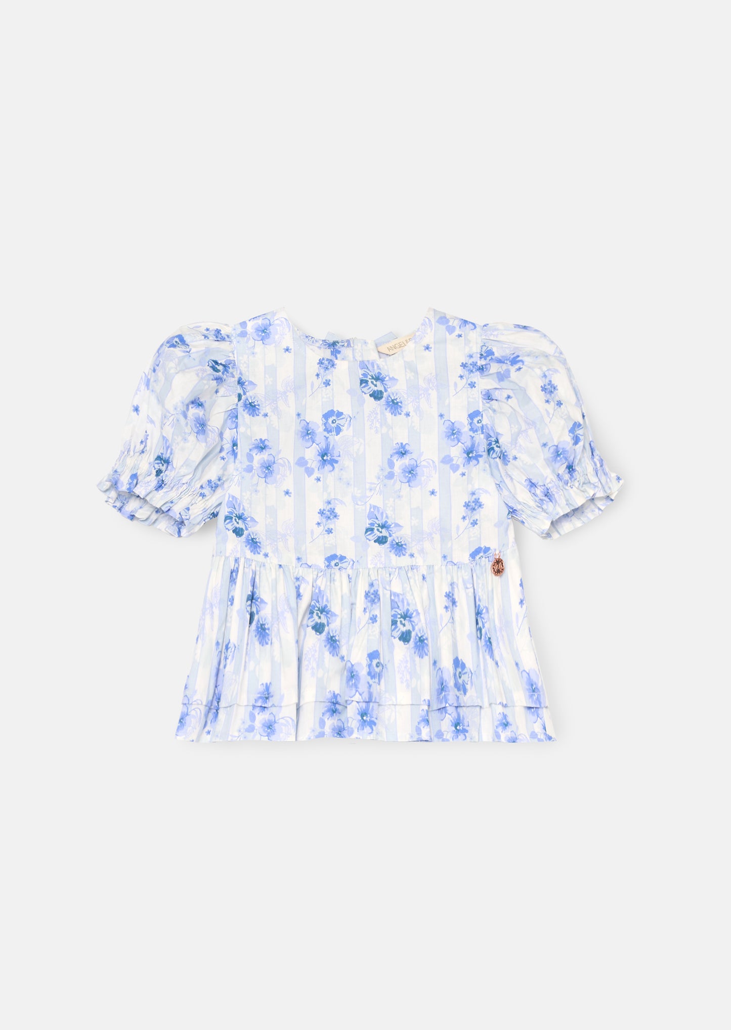 Pia Floral Tie Detail Peplum Top