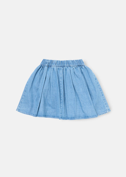 Eden 3D Flower Denim Skirt