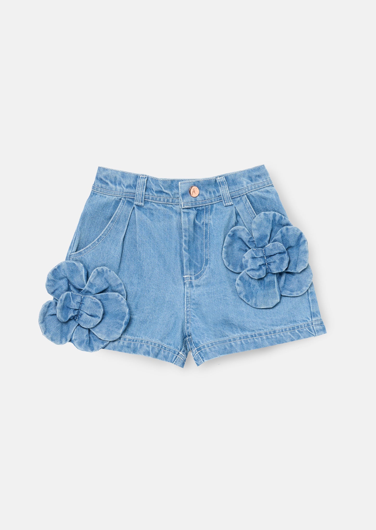 Eden 3D Flower Denim Shorts