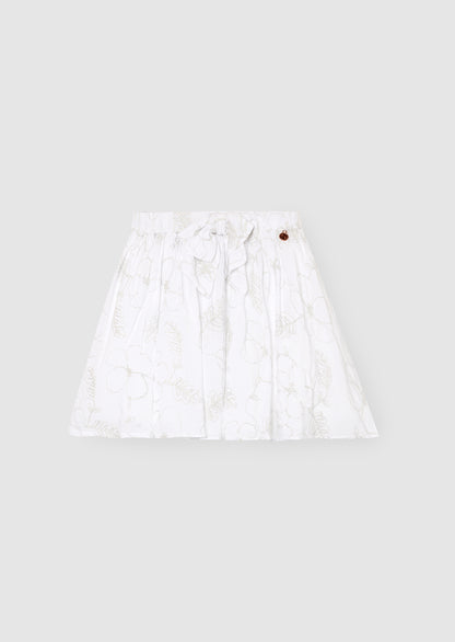 Dalhia Floral Embroidered Skirt