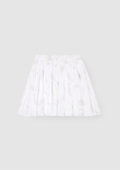 Dalhia Floral Embroidered Skirt
