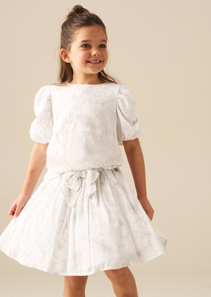 Dalhia Floral Embroidered Skirt