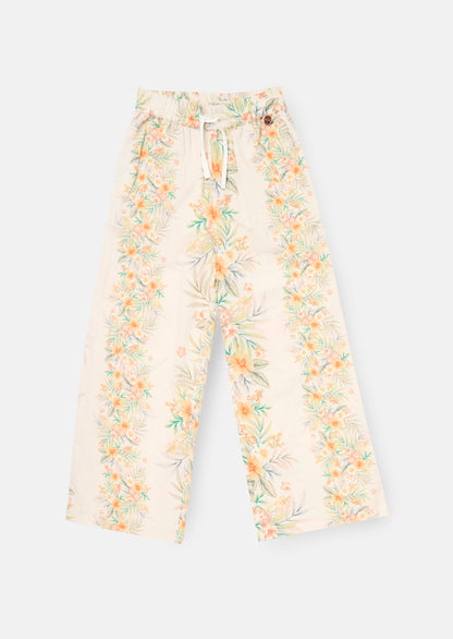 Primrose Floral Print Tie Waist Trousers