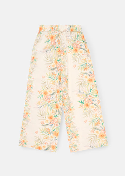 Primrose Floral Print Tie Waist Trousers