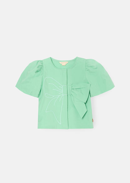 Roxie Bow Embellished Woven Top