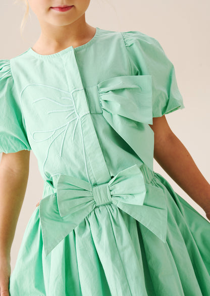 Roxie Bow Embellished Woven Top