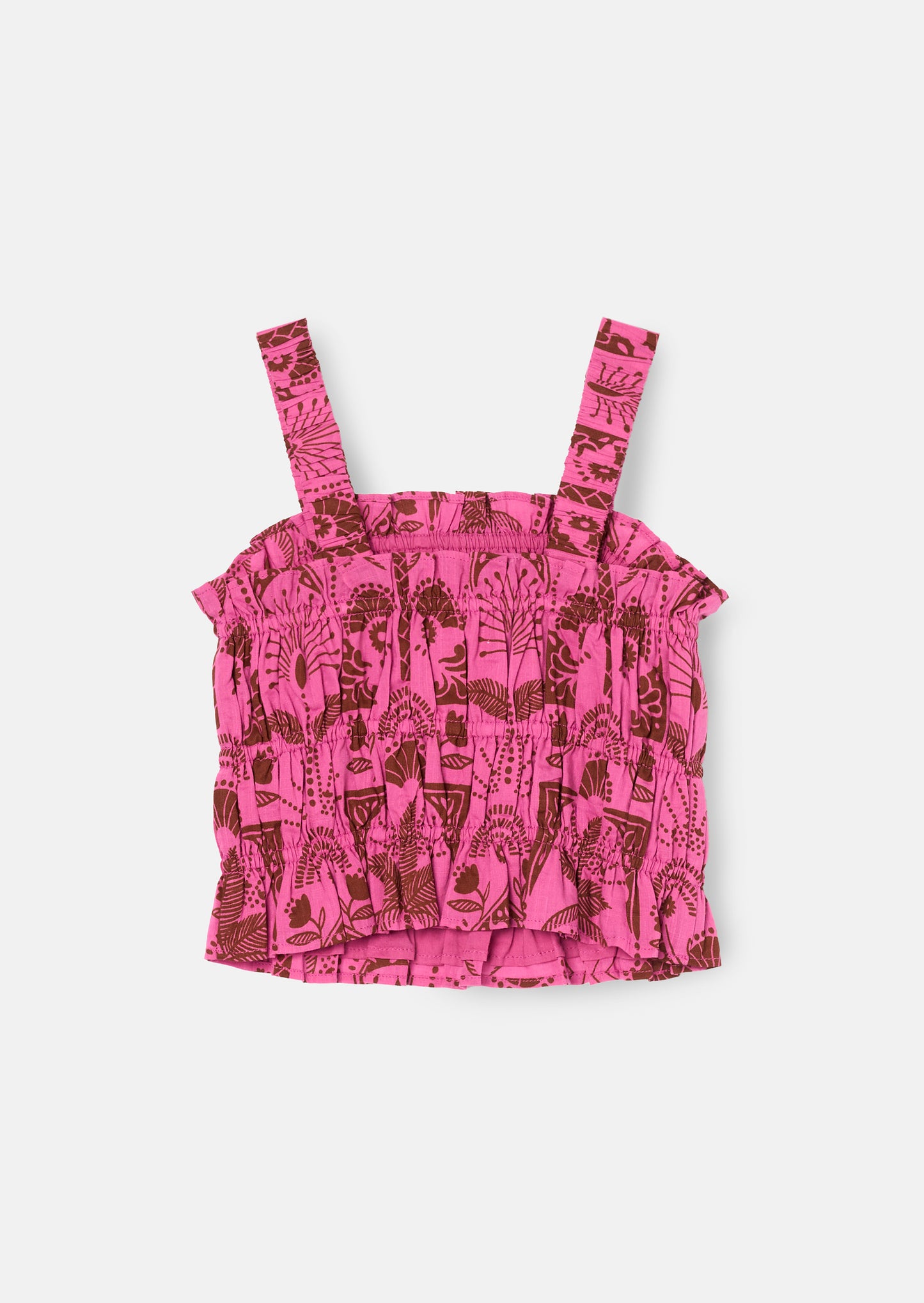 Izzy Palm Print Top